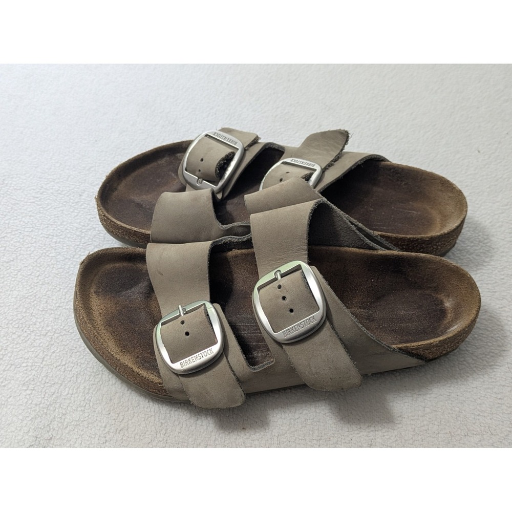 Birkenstock Arizona Big Buckle Dove Gray Nubuck Size 39 8.5